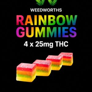 THC RAINBOW GUMMIES 100MG