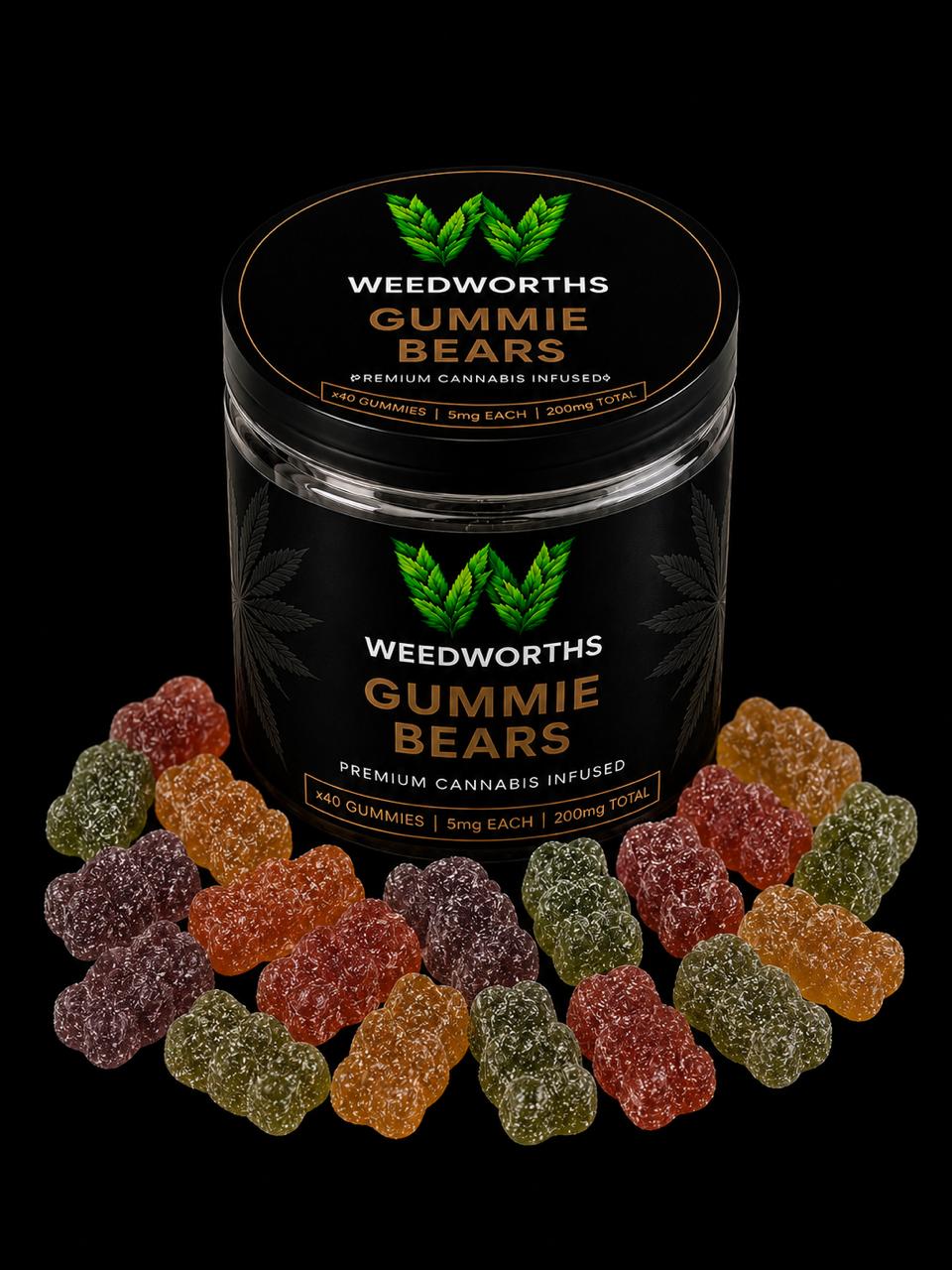 THC GUMMIE BEARS 200MG